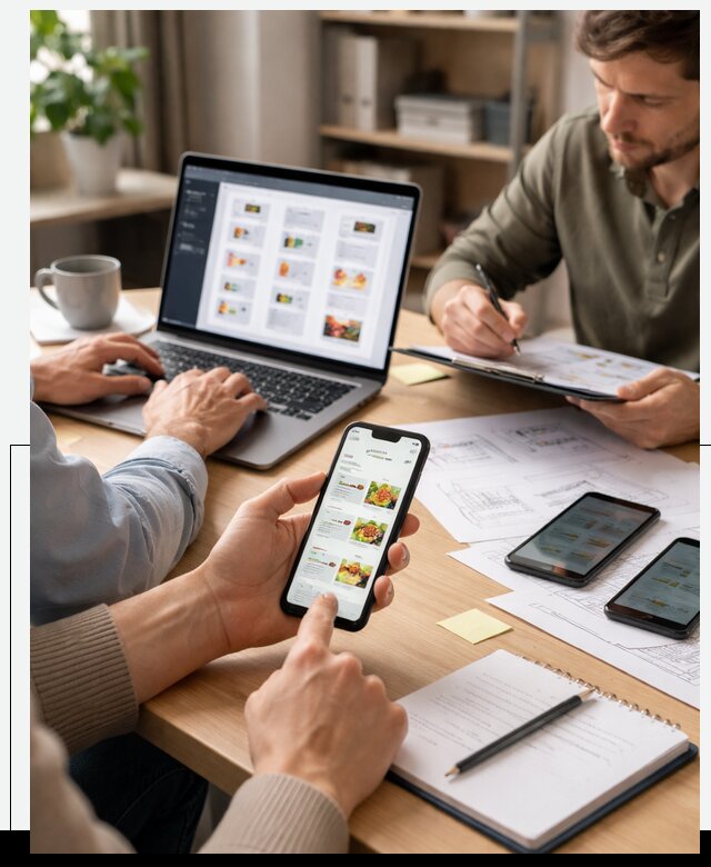 Разработка мобильного приложения торговой сети в Скопине